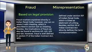 What is Difference Between Fraud amp Misrepresentation [upl. by Eugor]