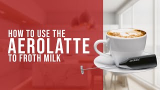 How To Use the AeroLatte To Froth Milk [upl. by Letnohc]