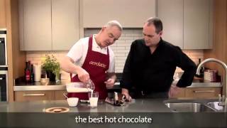 How to make a hot chocolate using an aerolatte milk frother [upl. by Ramma]