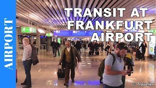 TRANSIT WALK AT FRANKFURT Airport FRA Terminal 1  Connection Flight Transfer Arriving amp Departing [upl. by Hakim]